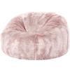 icon Classico Pouf Bambini, Rosa, Pelliccia Falsa, Poltrona Sacco con Riempimento Incluso, Pouf Sacco, Sedia Bambini, Mobili Camera da Letto