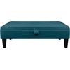 IlGruppone Divanetto In Velluto Panca Contenitore Pouf PortaOggetti Panca Sgabello A Pie Di Letto Cassapanca Ingresso Legno Massello Panchina - Rosa (Petrolio)