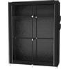 LANTUS Armadio in Tessuto, Guardaroba Pieghevole Salvaspazio, Appendiabiti, Scaffale per Borse, Giocattoli, Scarpe, Soggiorno, Camera da Letto, 108 * 45 * 170 cm - Nero