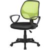 Archimede E8088, Atlanta Sedia Operativa Rete, Verde (Verde/Nero), 57 x 55 x 100 cm