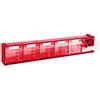 Mobil Plastic Cassettiera Modello 'Madia 2' - 6 Cassetti - Rosso