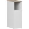 Vicco Comodino camera da letto Enton, Bianco/Sonoma, 20 x 59.5 cm | con 1 porta, adatto come superficie d'appoggio accanto al letto