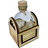 Generico Cestino in Legno con Bottiglia da 250 ml OLIERA Bomboniera