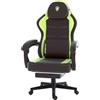 Dowinx Sedia da gioco, ergonomica, in pelle PU con supporto lombare, sedia PC con schienale allargato, portata fino a 150 kg, verde chiaro