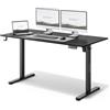 SENSE7 Scrivania Elettrica Regolabile in Altezza NOJO, Standing Desk 140x70, Tavolo PC con Memoria, Scrivania con Vassoio per Cavi, Tavolo da Gaming con Gancio, Regolazione Silenziosa, Black