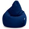 Loft 25 - Poltrona sacco da gaming, per soggiorno all'interno e all'esterno, resistente all'acqua, design ergonomico per offrire supporto al corpo, durevole e confortevole (poltrona sacco, blu scuro)