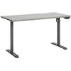 Totò Piccinni Scrivania PROGRESS 150 x 69 regolabile in altezza elettricamente con motore e display con 4 memorie di altezza MADE IN ITALY (Piano Grigio Cemento, Gambe Grigio Canna di Fucile)