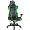 CLP Sedia Gaming Miracle V2 in Similpelle i Sedia Racing 2 Cuscini I Poltrona Girevole E Regolabile Max Carico 150KG, Colore:Nero/Verde