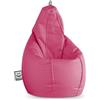 Happers Pouf Poltrona Gigante a Sacco con Imbottitura per Sedersi Grande Puff per Bambini Adulti Morbido Puffo Interno Bean Bag Chair per Salotto Lettura Fucsia XXL