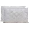 Materassimemory.eu - Coppia di cuscini TULIP MED fiocco di Memory Foam con tessuto traspirante 2 guanciali 40x70 cm formato saponetta ideale per cerviale e adatto a tutti materassi e letti