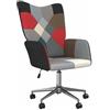 IBUQDDV Poltrona Sedia Ufficio Poltroncina da camera Sedia da salotto Poltrona Relax in Tessuto Patchwork Per Arredo Salotto, Soggiorno e Ufficio