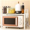 DanDiBo Scaffale regolabile per microonde bianco a 2 livelli, 40-64 cm, per forno a microonde, 96683