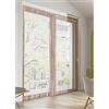 BIANCHERIAWEB Tenda Antimosca Antirumore Caduta Pannello Porta Finestra Multistring Tinta Unita 100x200 Bianco