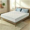 Sleephome Materasso Singolo 100x190 h 20 cm Molle Insacchettate e Memory Lite Vaniglia - Ortopedico, Sostegno Dinamico, Antiacaro Traspirante - Made in Italy