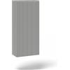 AQA DESIGN pensile bagno, mobile bagno sospeso completamente realizzato in melaminico antigraffio, pensile bagno sospeso reversibile dxsx, apertura push - Grigio - 35x18x78,2 cm