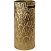 MECSAL CASALINGHI Portaombrelli in Metallo Oro Design Moderno Ø20x55 cm - Porta Ombrelli Tondo Decorativo per Ingresso, Salotto o Ufficio - Stile Elegante e Resistente, Vari Modelli (Oro Lucido)