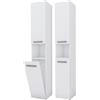 3E 3xE living.com Mobile bagno Bagnoli SLIM III bianco opaco L: 30 cm, A: 174 cm, L: 30 cm