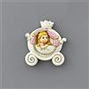 Ingrosso e Risparmio 12 Calamite in Resina a Forma di Carrozza con Principessa in Abito Rosa e Corona, bomboniere a Tema Cenerentola Compleanno Bambina (con Confezione Rosa)