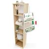 CDF Libreria Scaffale Moderna con Ripiani Aperti Rovere Artigianale 40 cm | Scomparti a vista, libri e documenti, decorazioni, soggiorno e studio, organizzazione domestica, mobile verticale