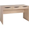 FineBuy Scrivania Piccola PC Sonoma 120x55x75 cm con 3 Cassetti Moderna | Tavolo da Ufficio per Computer | Scrittorio Cameretta
