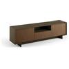 Terraneo mobile porta TV con 2 ante laterali e cassetto centrale, finitura bronzo canneté scuro - Design moderno e raffinato per soggiorno 170x42x48 cm