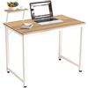 soges Scrivania 80 cm Computer di Legno Tavolo Ufficio Studio a Casa Tavolo per Scrivere Stazione di Lavoro Quercia