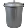 COSE DA CASA Bidone con coperchio chiuso grande 50 Lt antiodori o randagismo pattumiera da interno o esterno per la raccolta differenziata casa giardino locali commerciali (GRIGIO)