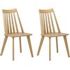 Totò Piccinni Sedia BASENTO con struttura in legno massello naturale design scandinavo (Rovere, 2)