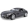 Maisto Mercedes AMG GT: Modello Auto in Scala 1:18, con sospensioni, Porte, Bagagliaio e Cofano per Aprire, Modello finito sterzante, 24 cm, Nero (531398)