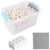 Katara 1827 - Set 520 Mattoncini con Base Costruzioni per Bambini Compatibile Lego, Sluban, Papimax, Q-Bricks - Bianco