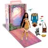Disney Store Pocahontas Story - Bambola ufficiale - 27,9 cm - Include libro da colorare e abito extra, bambola principessa in abito classico, giocattoli Disney principessa per ragazze
