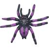 Lmlliang 5 ragni finti realistici in plastica, viola, neri, per Halloween, decorazioni per feste in casa, 63 mm x 52 mm x 8 mm