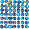 Boboeitody Palline Antistress 5 pezzi Stress Ball Globe,7.6cm Palla Crumple Anti Stress Toy Balls,Pallina AntistressMondo,Palline Antistress per Bambini e Adulti,Regalo di festa,Ufficio,scuola,famiglia