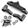 ULIIK Parti di aggiornamento RC del gruppo dello sterzo anteriore della lega di alluminio per ARRMA 1/5 KRATON 8S ARA110002T1/ARA110002T2, 1/5 Outcast 8S BLX-ARA5810 RC Car (nero)
