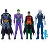 DC Comics, Batman e Robin vs. Joker e Mr. Freeze, action figure da 30,5 cm, giocattoli per bambini per ragazzi e ragazze dai 3 anni in su