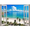 YU GONG FANG Puzzle per adulti Puzzle da 1000 pezzi con finestra vista mare e combinazioni di puzzle per giochi di famiglia