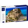Lais Puzzle Calabria, Tropea - Veduta della Chiesa di Santa Maria del'isola e della Bellissima Spiaggia. Italia 2000 Pezzi