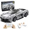 Cada - Lotus Evija - Set di costruzione - con R/C e controllo tramite App - 308 pezzi - + 6 anni - Scala 1:18 (DEQUBE 927DE51071)