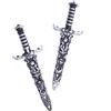Wedhapy 2 pcs di spade di plastica di Halloween giocattolo Halloween Cos giocattolo di plastica spada pirata oggetti di scena pirata taglierina giocattolo per forniture cosplay pirata bomboniere di Halloween