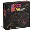 Clementoni - Disco Draw, Gioco da Tavolo Party Game a Tema Disegno con Lavagna Girevole e Sfide Creative, Perfetto per le Serate fra Amici, Lingua Italiana, 16704
