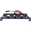 KEEDA RC - Lampada da tetto a LED per auto 1/8 1/10 RC Crawler Car Monster Truck HSP HPI TRX4 Tamiya CC01 Axial SCX10 D90 (4 LED)