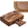 Generisch Ouija Board Set - Mini Spirit Board, commissione per la conduzione della borsa, in miniatura di legno fatto a mano, con planchette, decorazione spaventosa di Halloween, per tarocchi, streghe e altare