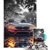 WGLINGX Puzzle da 1000 pezzi per ragazzi BMW M grigio neon fosforescente sotto la pioggia Gioco intellettuale Gioco pratico Antistress Ottimo regalo per gli amanti dei giochi (Dimensioni 38x52cm)