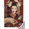 KNZVCXUEH Geisha Giapponese Jigsaw Cultura Giapponese Puzzle in Legno 1000Pcs Collection Adulti E Ragazzi Gioco Familiare Impossible Puzzle 1000pcs (75x50cm)