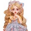 LINARA Bambola originale 1/6 BJD 30,5 cm snodata a sfera con vestiti vestito scarpe parrucca trucco capelli collezione action figure giocattoli regali di Natale compleanno per 15+ anni