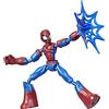 Spider-Man Marvel Bend And Flex, Action Figure, Figura Flessibile di 15 cm, Include Accessorio per la Ragnatela, dai 6 Anni in su