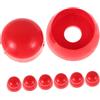 Gatuida Cappucci Copribulloni per Attrezzature Giochi, 10 Pezzi Plastica Rosso