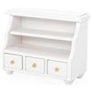 Odoria 1/12 Miniatura Armadio Bagno Bianca con Cassetti Accessori per Mobili di Casa Delle Bambole