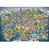 Anatolian Puzzle 3000 pièces : Merveilleuse Carte du Monde