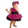 Sobzia Costumi Carnevale Bambini,Vestito Carnevale Bambina Costume Ciottolina Flintstones Costumi Neonata con Bone Fiocco Fascia per Cosplay e Halloween 6 Mesi - 12 Anni Rosa 18-24 mesi